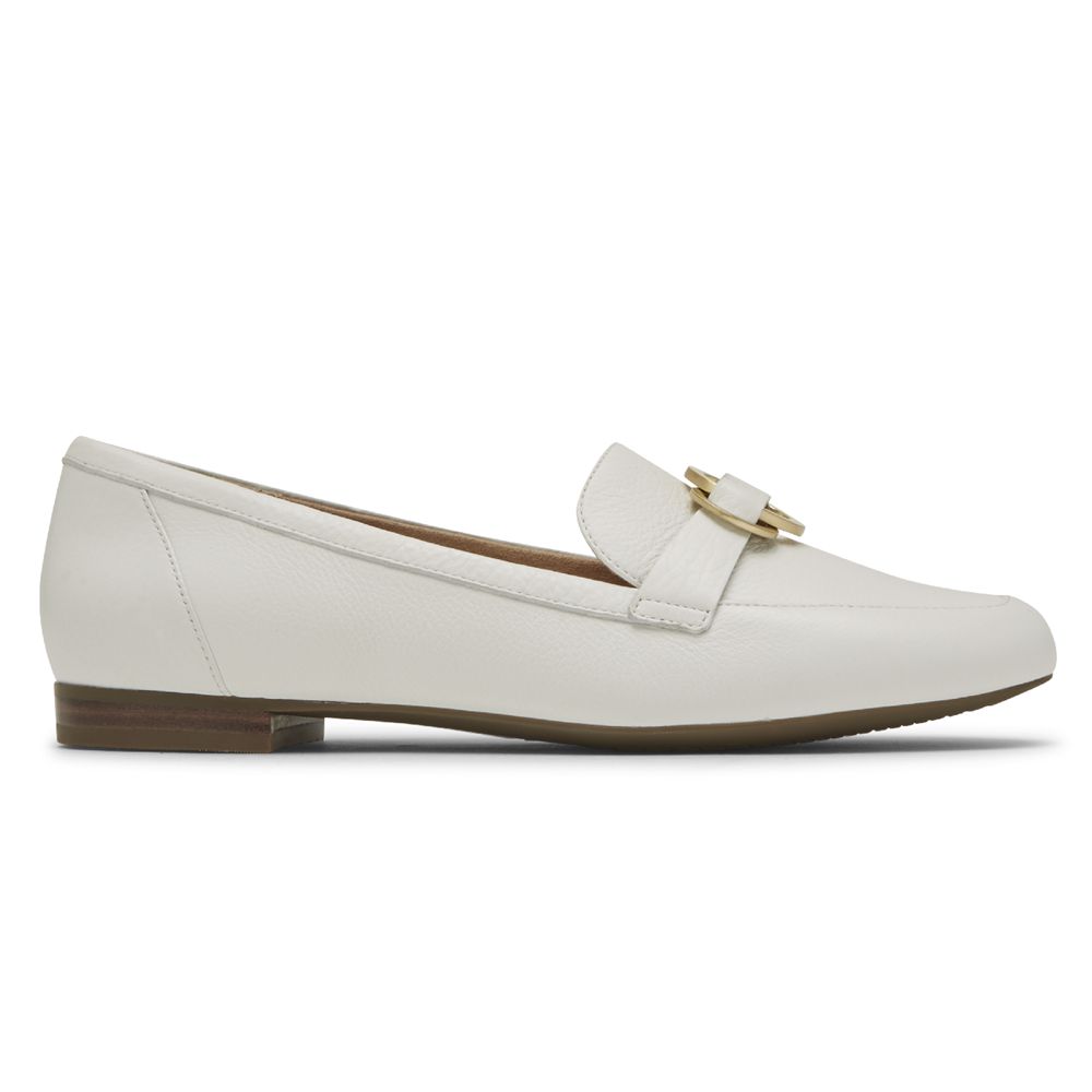 Rockport Total Motion Tavia Ring - Womens Loafers - White - NZ (YLT-491725)